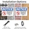 Signmission Unauthorized Persons Not Permitted Beyond OSHA Notice Sign, Plastic, 14in W x 10in L, 2PK OS-2PACK-NS-P-1014-L-16777 - alternate 6